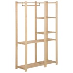 vidaXL Cuier de haine, 110x38x170 cm, lemn masiv de pin vidaXL Cuier de haine, 110x38x170 cm, lemn masiv de pin