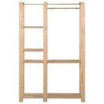 vidaXL Cuier de haine, 110x38x170 cm, lemn masiv de pin vidaXL Cuier de haine, 110x38x170 cm, lemn masiv de pin