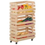 vidaXL Cărucior pentru legume, 37x30x80 cm, lemn de pin vidaXL Cărucior pentru legume, 37x30x80 cm, lemn de pin