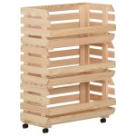 vidaXL Cărucior pentru legume, 57x30x80 cm, lemn de pin vidaXL Cărucior pentru legume, 57x30x80 cm, lemn de pin