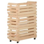 vidaXL Cărucior pentru legume, 57x30x80 cm, lemn de pin vidaXL Cărucior pentru legume, 57x30x80 cm, lemn de pin