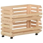 vidaXL Cărucior pentru legume, 77x30x80 cm, lemn de pin vidaXL Cărucior pentru legume, 77x30x80 cm, lemn de pin