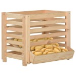 vidaXL Cutie de cartofi, 60x40x50 cm, lemn de pin vidaXL Cutie de cartofi, 60x40x50 cm, lemn de pin
