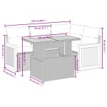 vidaXL Set canapea de grădină cu perne, 5 piese, gri, poliratan vidaXL Set canapea de grădină cu perne, 5 piese, gri, poliratan