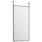 vidaXL Oglindă pentru ușă, negru, 30x60 cm, sticlă și aluminiu vidaXL Oglindă pentru ușă, negru, 30x60 cm, sticlă și aluminiu