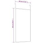 vidaXL Oglindă pentru ușă, negru, 30x60 cm, sticlă și aluminiu vidaXL Oglindă pentru ușă, negru, 30x60 cm, sticlă și aluminiu