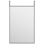 vidaXL Oglindă pentru ușă, negru, 40x60 cm, sticlă și aluminiu vidaXL Oglindă pentru ușă, negru, 40x60 cm, sticlă și aluminiu