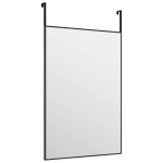 vidaXL Oglindă pentru ușă, negru, 40x60 cm, sticlă și aluminiu vidaXL Oglindă pentru ușă, negru, 40x60 cm, sticlă și aluminiu
