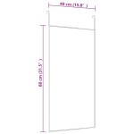 vidaXL Oglindă pentru ușă, negru, 40x80 cm, sticlă și aluminiu vidaXL Oglindă pentru ușă, negru, 40x80 cm, sticlă și aluminiu
