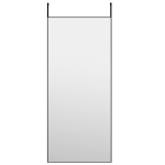 vidaXL Oglindă pentru ușă, negru, 40x100 cm, sticlă și aluminiu vidaXL Oglindă pentru ușă, negru, 40x100 cm, sticlă și aluminiu