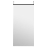 vidaXL Oglindă pentru ușă, negru, 50x100 cm, sticlă și aluminiu vidaXL Oglindă pentru ușă, negru, 50x100 cm, sticlă și aluminiu