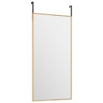 vidaXL Oglindă pentru ușă, auriu, 30x60 cm, sticlă și aluminiu vidaXL Oglindă pentru ușă, auriu, 30x60 cm, sticlă și aluminiu