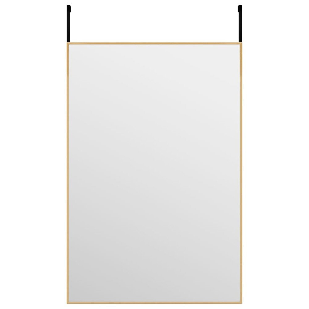 vidaXL Oglindă pentru ușă, auriu, 40x60 cm, sticlă și aluminiu