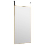 vidaXL Oglindă pentru ușă, auriu, 40x80 cm, sticlă și aluminiu vidaXL Oglindă pentru ușă, auriu, 40x80 cm, sticlă și aluminiu