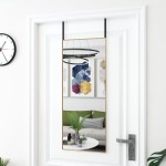 vidaXL Oglindă pentru ușă, auriu, 40x100 cm, sticlă și aluminiu vidaXL Oglindă pentru ușă, auriu, 40x100 cm, sticlă și aluminiu