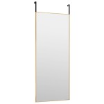vidaXL Oglindă pentru ușă, auriu, 40x100 cm, sticlă și aluminiu vidaXL Oglindă pentru ușă, auriu, 40x100 cm, sticlă și aluminiu