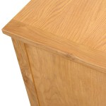 vidaXL Comodă TV, 110x35x44 cm, lemn masiv de stejar