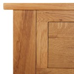 vidaXL Masă de toaletă, 110x40x75 cm, lemn masiv de stejar vidaXL Masă de toaletă, 110x40x75 cm, lemn masiv de stejar