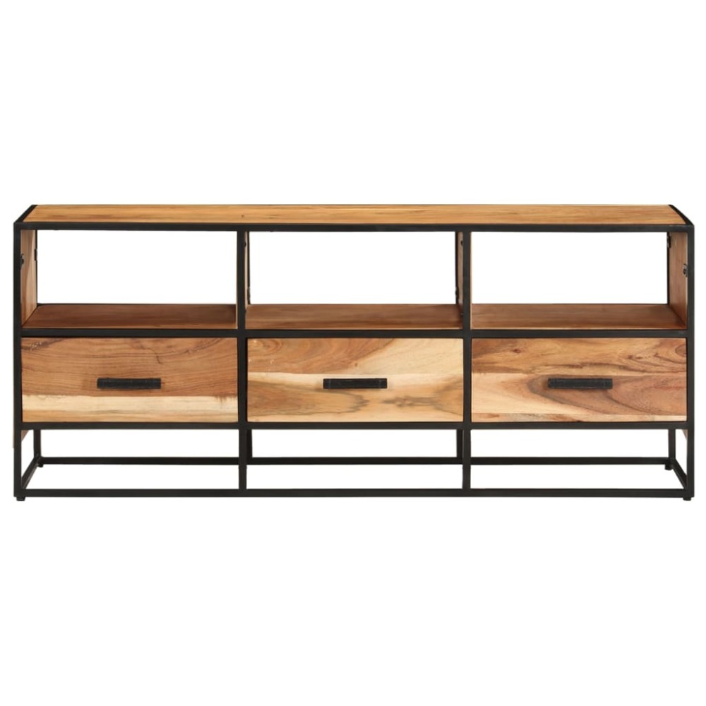 vidaXL Comodă TV, 110x30x45, lemn masiv de acacia
