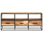vidaXL Comodă TV, 110x30x45, lemn masiv de acacia
