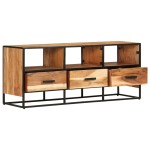 vidaXL Comodă TV, 110x30x45, lemn masiv de acacia