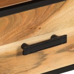 vidaXL Comodă TV, 110x30x45, lemn masiv de acacia