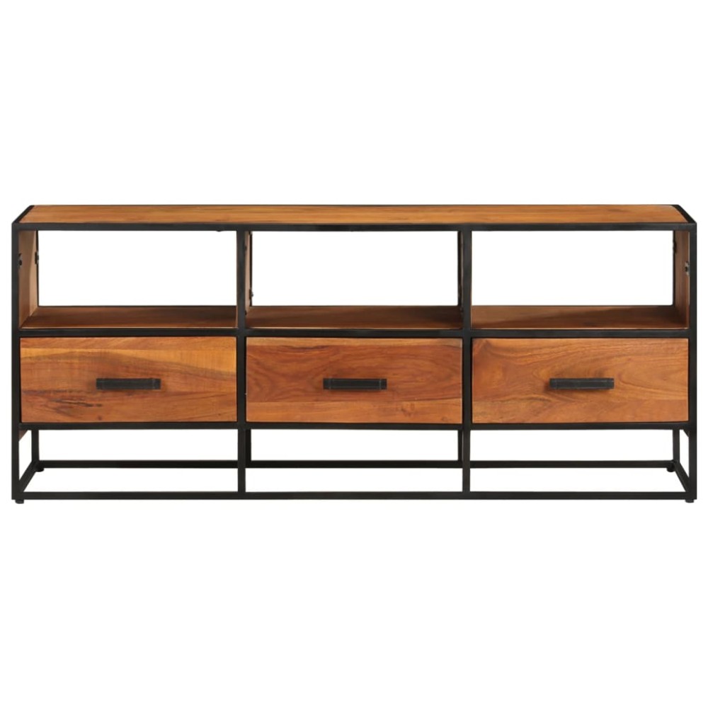 vidaXL Comodă TV, 110x30x45, lemn masiv de acacia