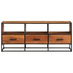 vidaXL Comodă TV, 110x30x45, lemn masiv de acacia