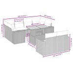 vidaXL Set canapele de grădină cu perne, 11 piese, bej, poliratan vidaXL Set canapele de grădină cu perne, 11 piese, bej, poliratan