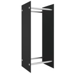 vidaXL Rastel lemne de foc negru 40x35x100 cm sticlă securizată vidaXL Rastel lemne de foc negru 40x35x100 cm sticlă securizată