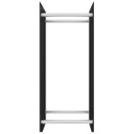 vidaXL Rastel lemne de foc negru 40x35x100 cm sticlă securizată vidaXL Rastel lemne de foc negru 40x35x100 cm sticlă securizată
