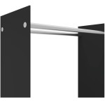 vidaXL Rastel lemne de foc negru 80x35x100 cm sticlă securizată vidaXL Rastel lemne de foc negru 80x35x100 cm sticlă securizată