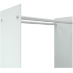 vidaXL Rastel lemne de foc, alb, 80x35x100 cm, sticlă securizată vidaXL Rastel lemne de foc, alb, 80x35x100 cm, sticlă securizată