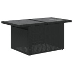 vidaXL Set mobilier de grădină cu perne, 9 piese, negru, poliratan vidaXL Set mobilier de grădină cu perne, 9 piese, negru, poliratan