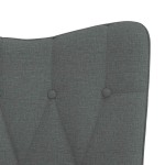 vidaXL Scaun de relaxare, gri închis, material textil