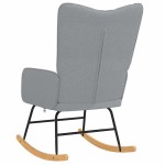 vidaXL Scaun balansoar, gri deschis, material textil vidaXL Scaun balansoar, gri deschis, material textil