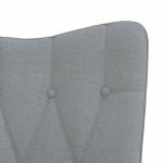 vidaXL Scaun balansoar, gri deschis, material textil vidaXL Scaun balansoar, gri deschis, material textil