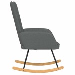 vidaXL Scaun balansoar, gri închis, material textil