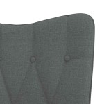 vidaXL Scaun balansoar, gri închis, material textil