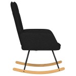 vidaXL Scaun balansoar, negru, material textil