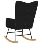 vidaXL Scaun balansoar, negru, material textil