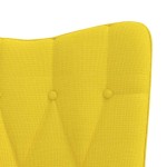 vidaXL Scaun balansoar, galben muștar, material textil vidaXL Scaun balansoar, galben muștar, material textil
