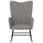 vidaXL Scaun balansoar, gri taupe, material textil vidaXL Scaun balansoar, gri taupe, material textil