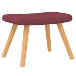 vidaXL Scaun balansoar cu taburet, roșu vin, textil vidaXL Scaun balansoar cu taburet, roșu vin, textil