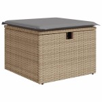 vidaXL Set canapele de grădină cu perne, 11 piese, bej, poliratan vidaXL Set canapele de grădină cu perne, 11 piese, bej, poliratan