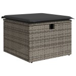 vidaXL Set canapele de grădină cu perne, 11 piese, gri, poliratan vidaXL Set canapele de grădină cu perne, 11 piese, gri, poliratan
