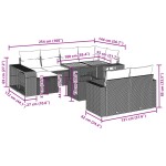 vidaXL Set canapele de grădină cu perne, 11 piese, bej, poliratan vidaXL Set canapele de grădină cu perne, 11 piese, bej, poliratan