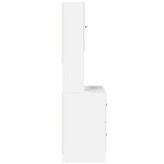 vidaXL Dulap de bucătărie, alb, 95x50x180 cm, lemn prelucrat vidaXL Dulap de bucătărie, alb, 95x50x180 cm, lemn prelucrat
