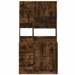 vidaXL Dulap de bucătărie stejar fumuriu, 95x50x180 cm, lemn prelucrat