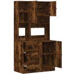 vidaXL Dulap de bucătărie stejar fumuriu, 95x50x180 cm, lemn prelucrat